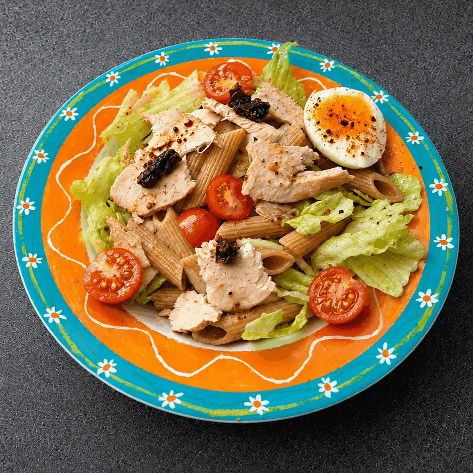 Tender chicken and al dente pasta are paired with crisp salad leaves and finished with a homemade honey and truffle dressing, bringing together delicate sweetness and deep earthy aroma. Light yet indulgent, this elegant dish offers a refined balance of freshness, texture and luxurious flavour.